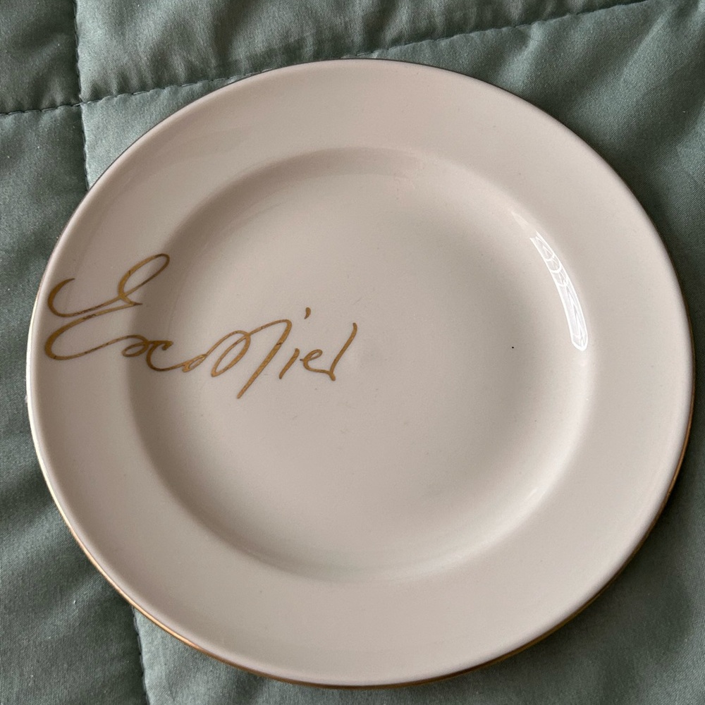 Mayer China Escoffier Side Plate Cream Gold